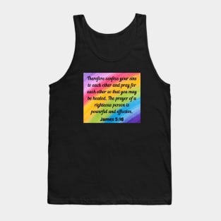 Bible Verse James 5:16 Tank Top